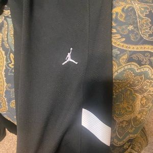 Jordan black workout pants. Mesh large  comfy